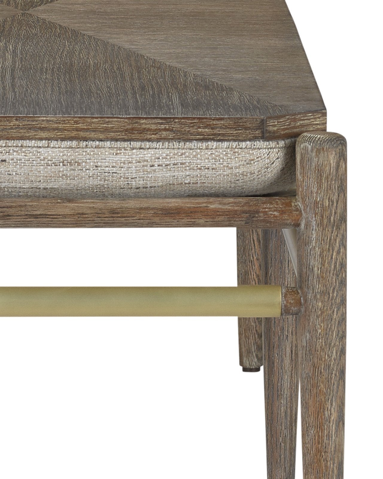 Visby Light Pepper Bench, Calcutta Linen